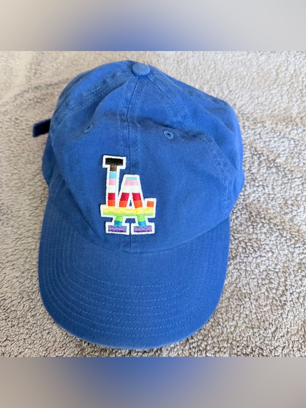 LA dodgers pride strap back